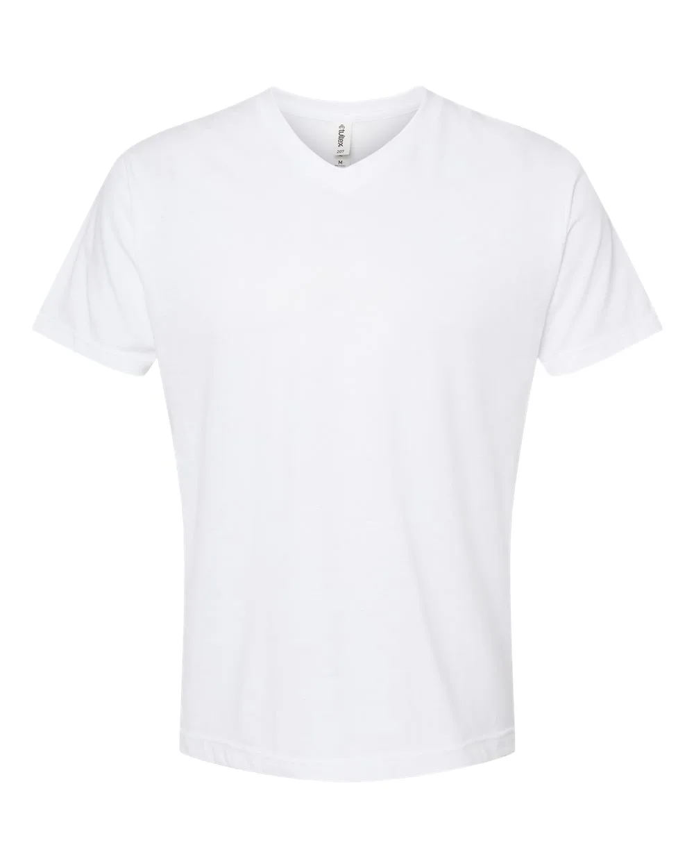 Tultex® Men's Poly-Rich V-Neck Short Sleeve T-Shirt view 6