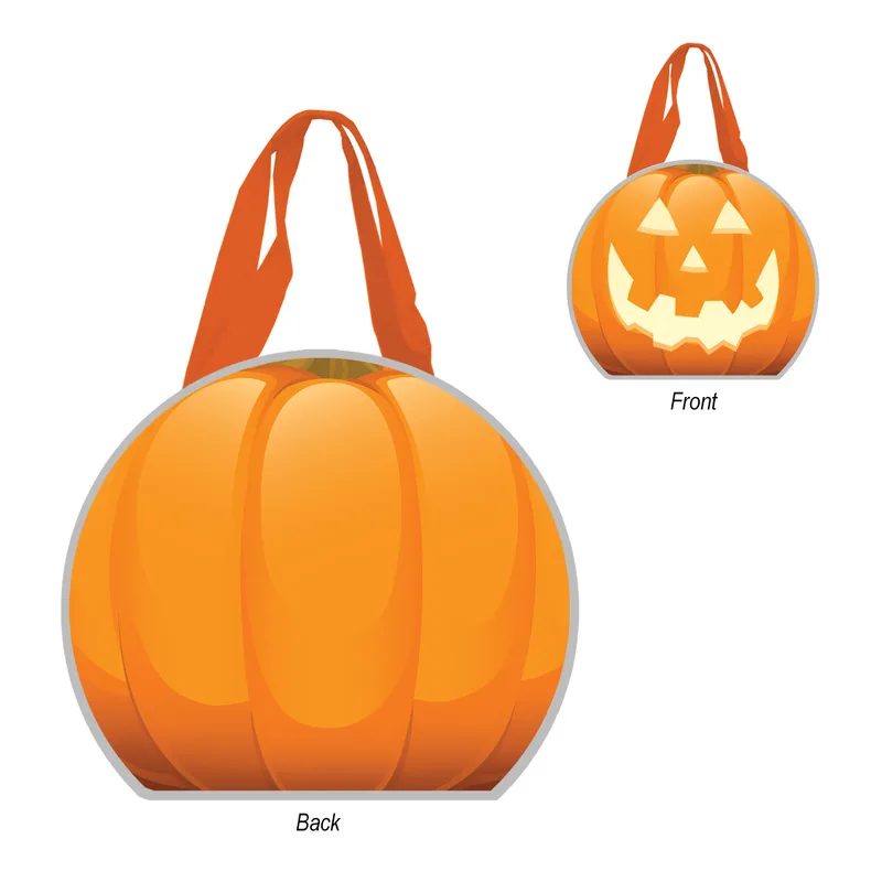 Reflective Halloween Pumpkin Tote Bag view 2