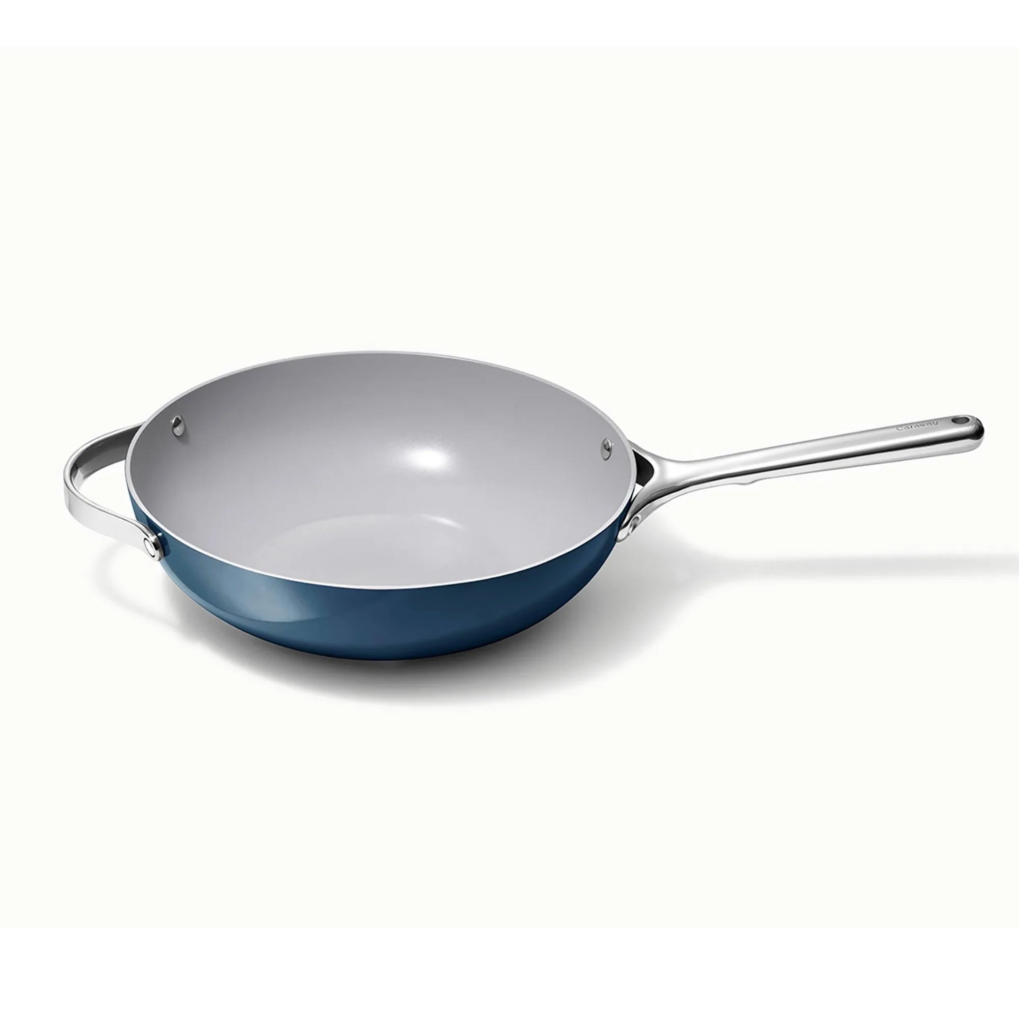 Caraway 12" Nonstick Ceramic Stir Fry Pan Navy