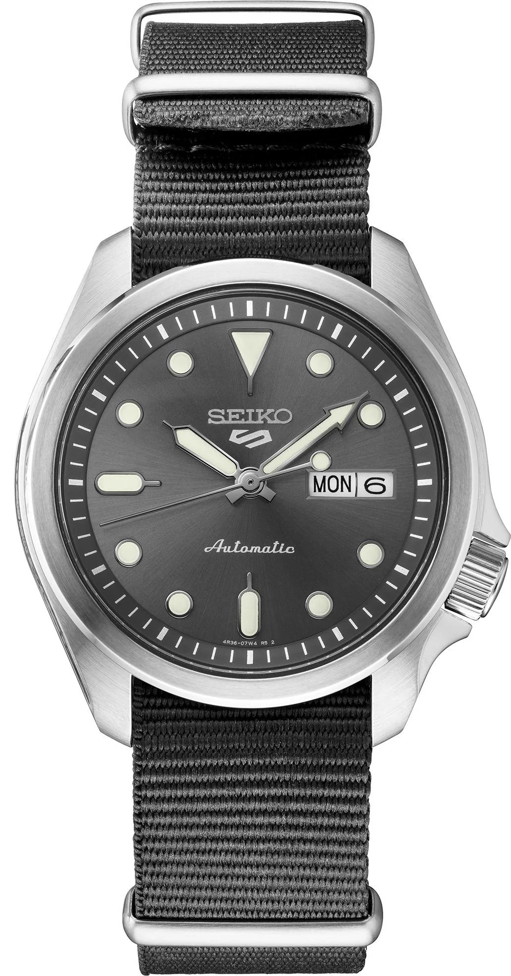 Seiko Watch Mens 5 Sports Ss Gray Dial