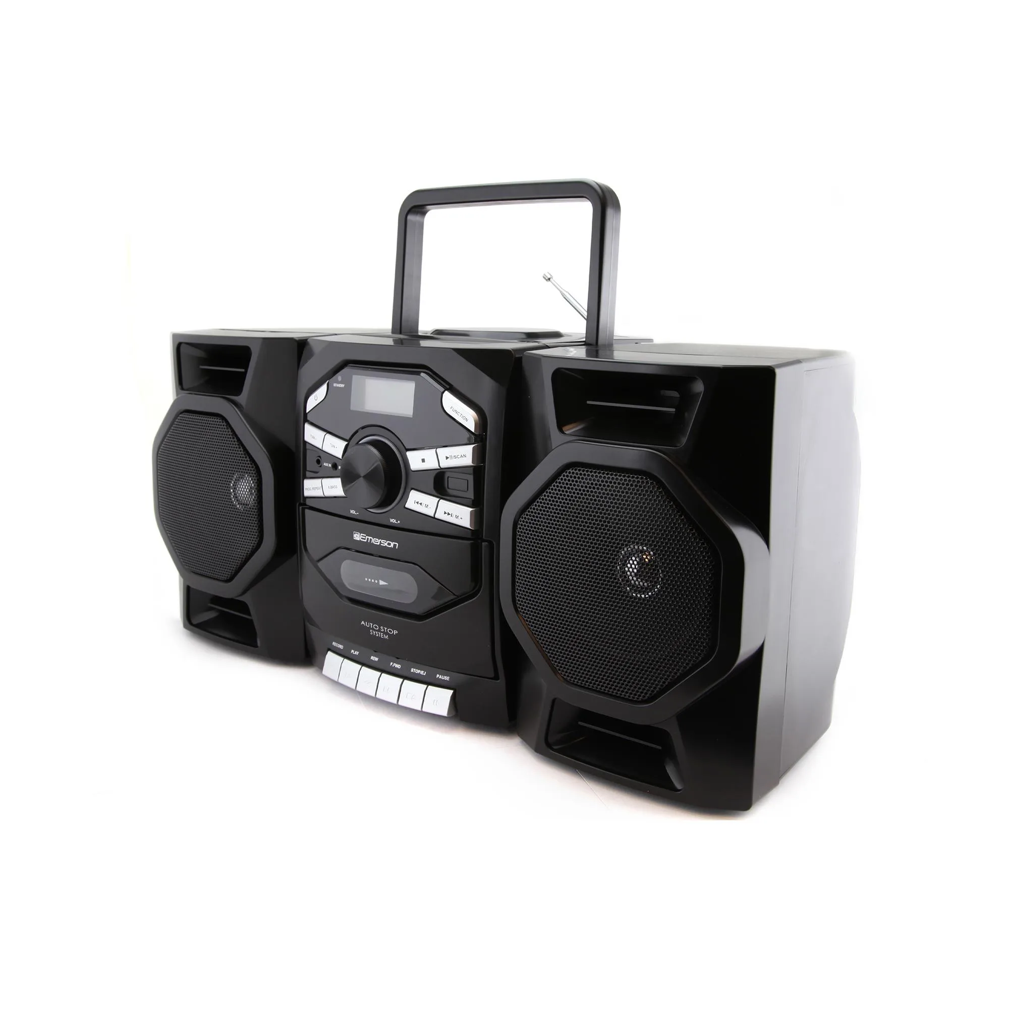 Naxa-Emerson-Victor Emerson Portable Cd + Cassette Stereo Boomboxw/Am/Fm Radio