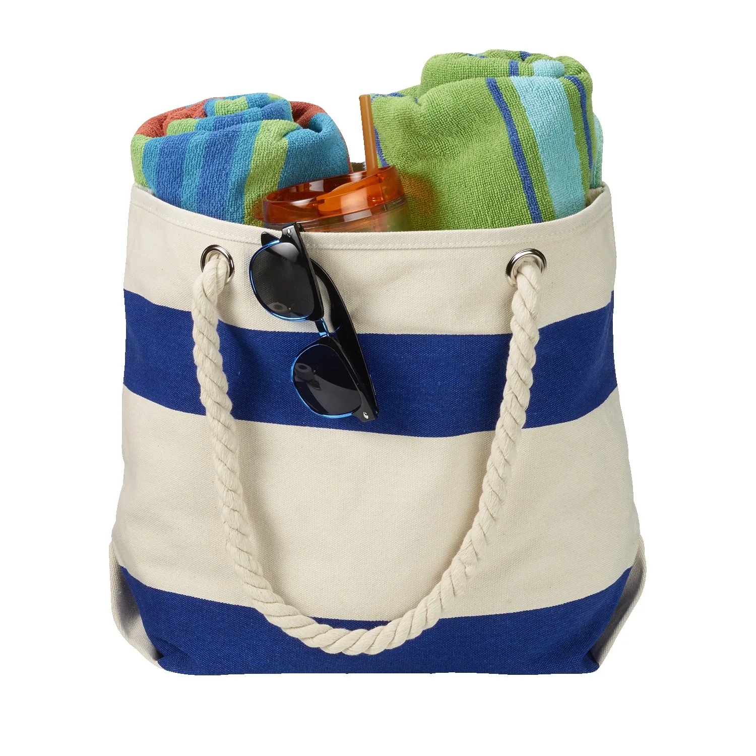 16 Oz. Portsmouth Cotton Canvas Beach Tote view 2