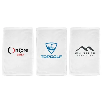 Turkish Signature Midweight White Golf Towel