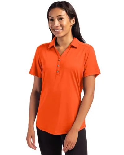 Cutter & Buck Forge Eco Stretch Recycled Womens Short Sleeve Polo view 5