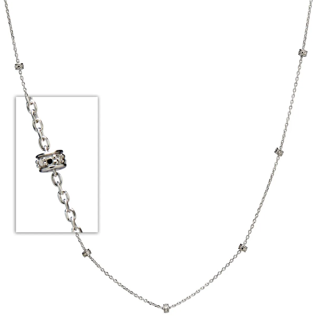 Jilco Inc Diamond Rondel Chain - 0.10 Twt