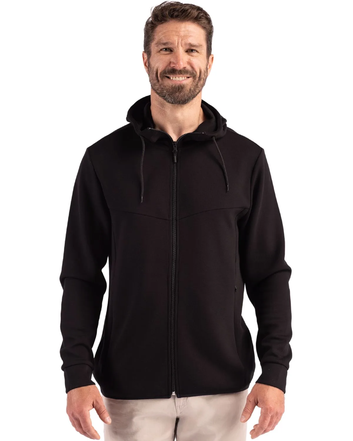 Clique Haven Recycled Mens Full Zip Hooded Sweatshirt