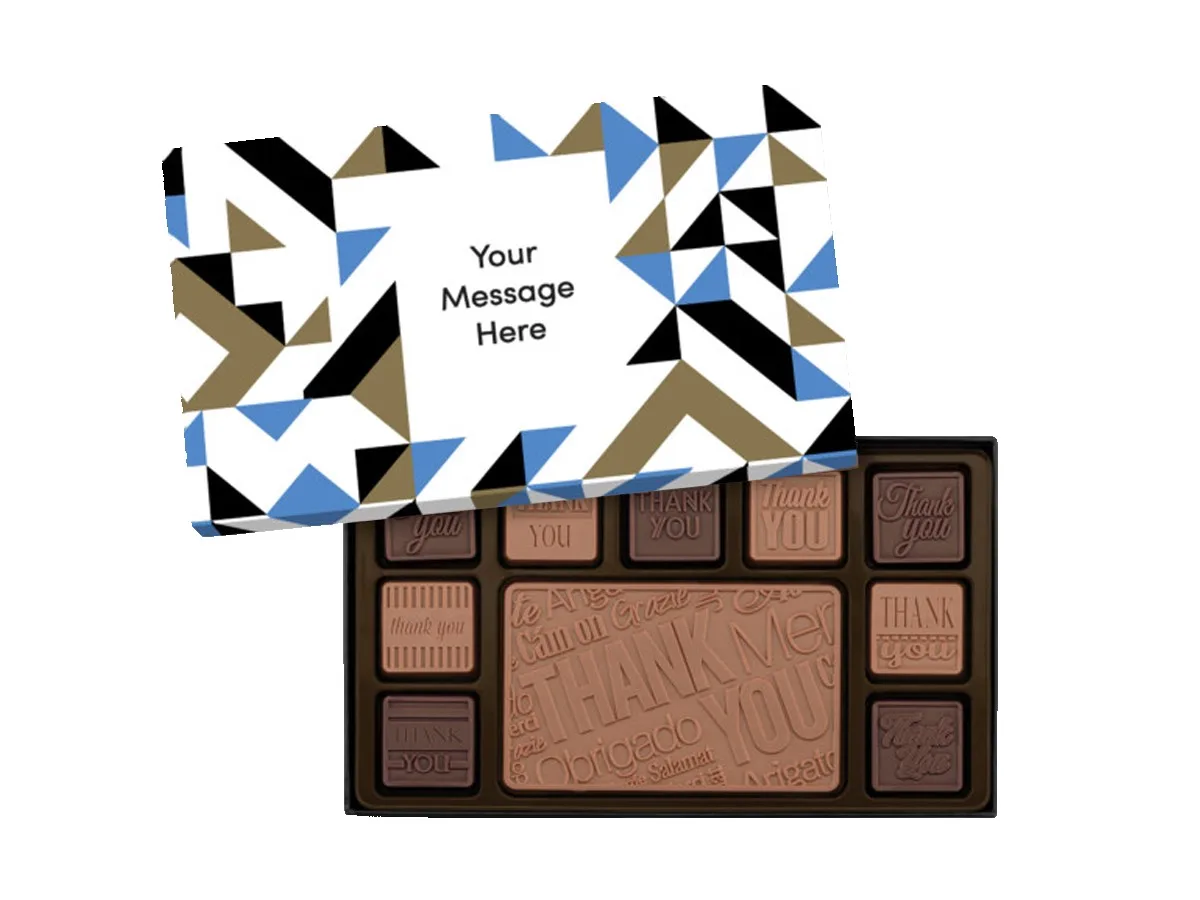Thank you 19-Piece Chocolate Gift Set with Personalized Packaging