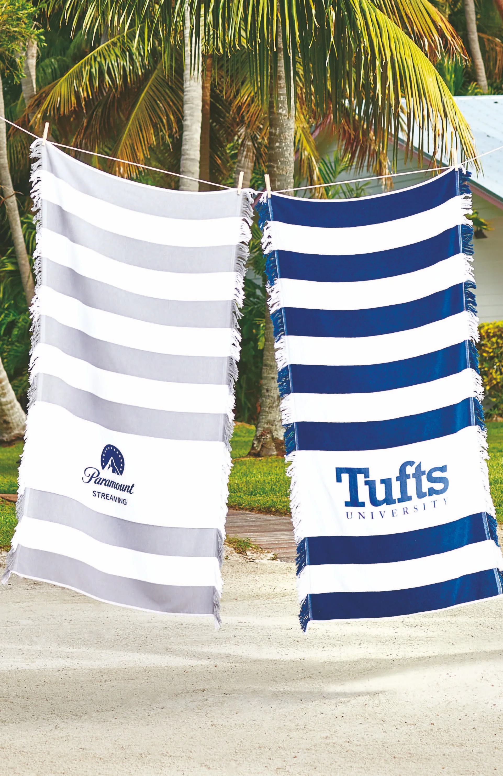 Seaside Fringed Beach Towel view 3