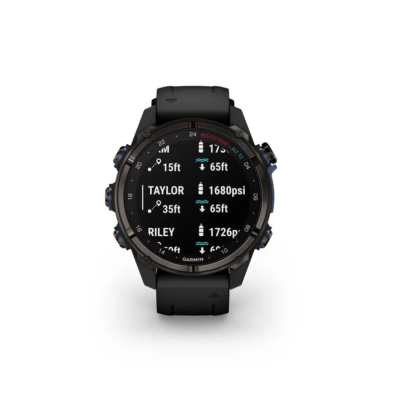 Garmin® Descent Mk3I 43Mm Dive Watch Carbon Gray Dlc Titanium & Black Band