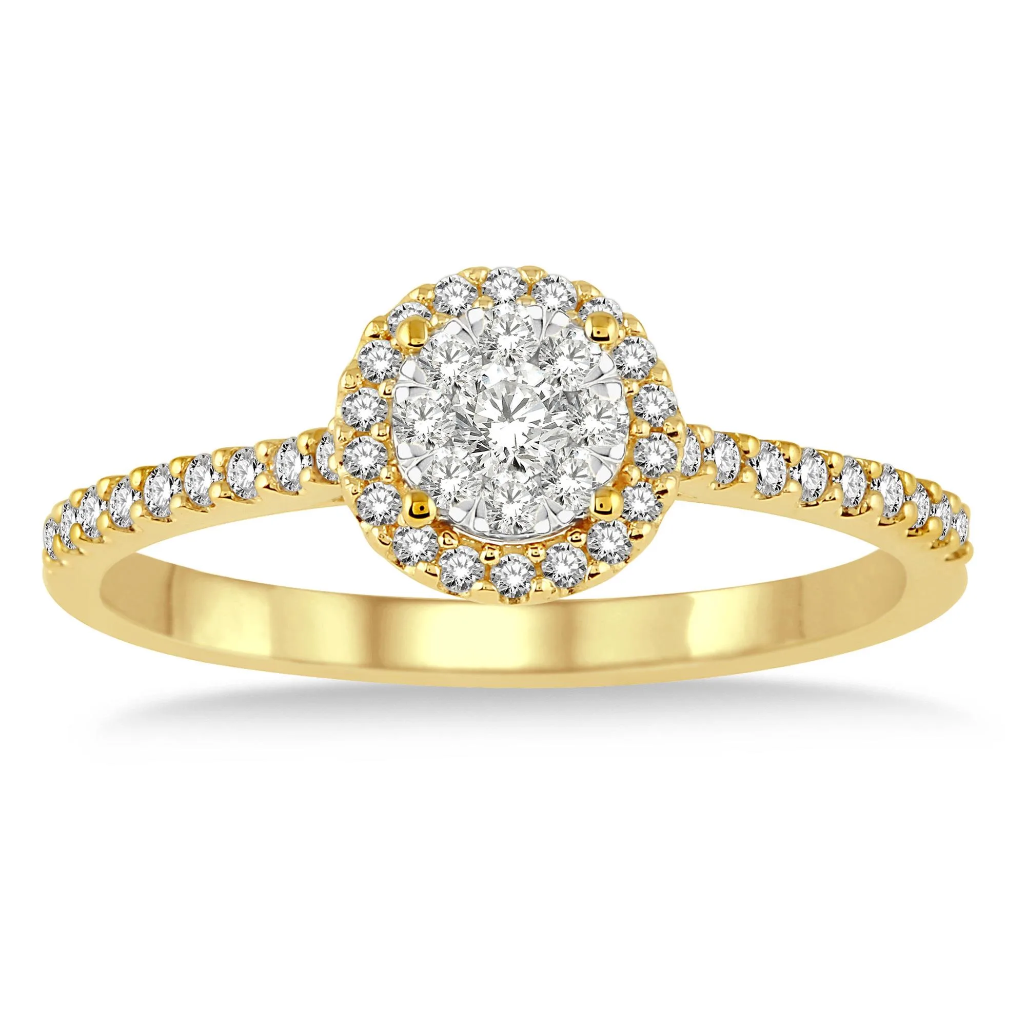 Jilco Inc Round Diamond Cluster Ring - Size 7