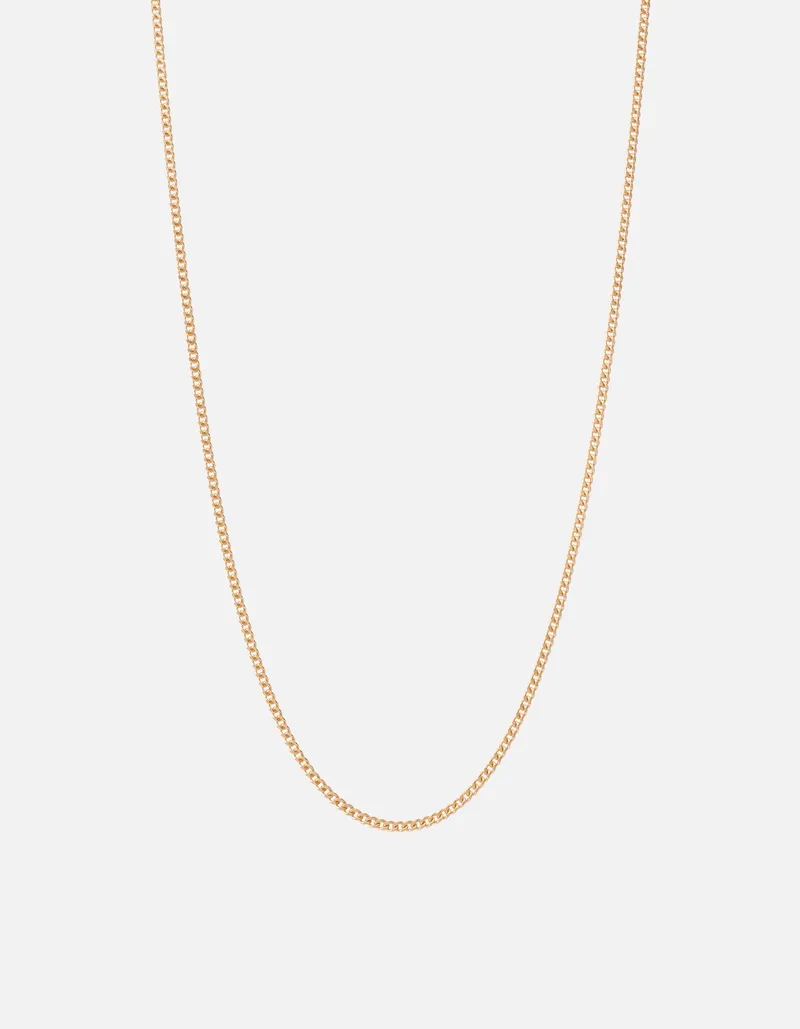 Miansai 2Mm Gold Vermeil Cuban Necklace Men's