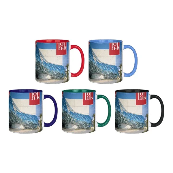 Barcelona 11oz Two Tone Mugs-Inner Handle color