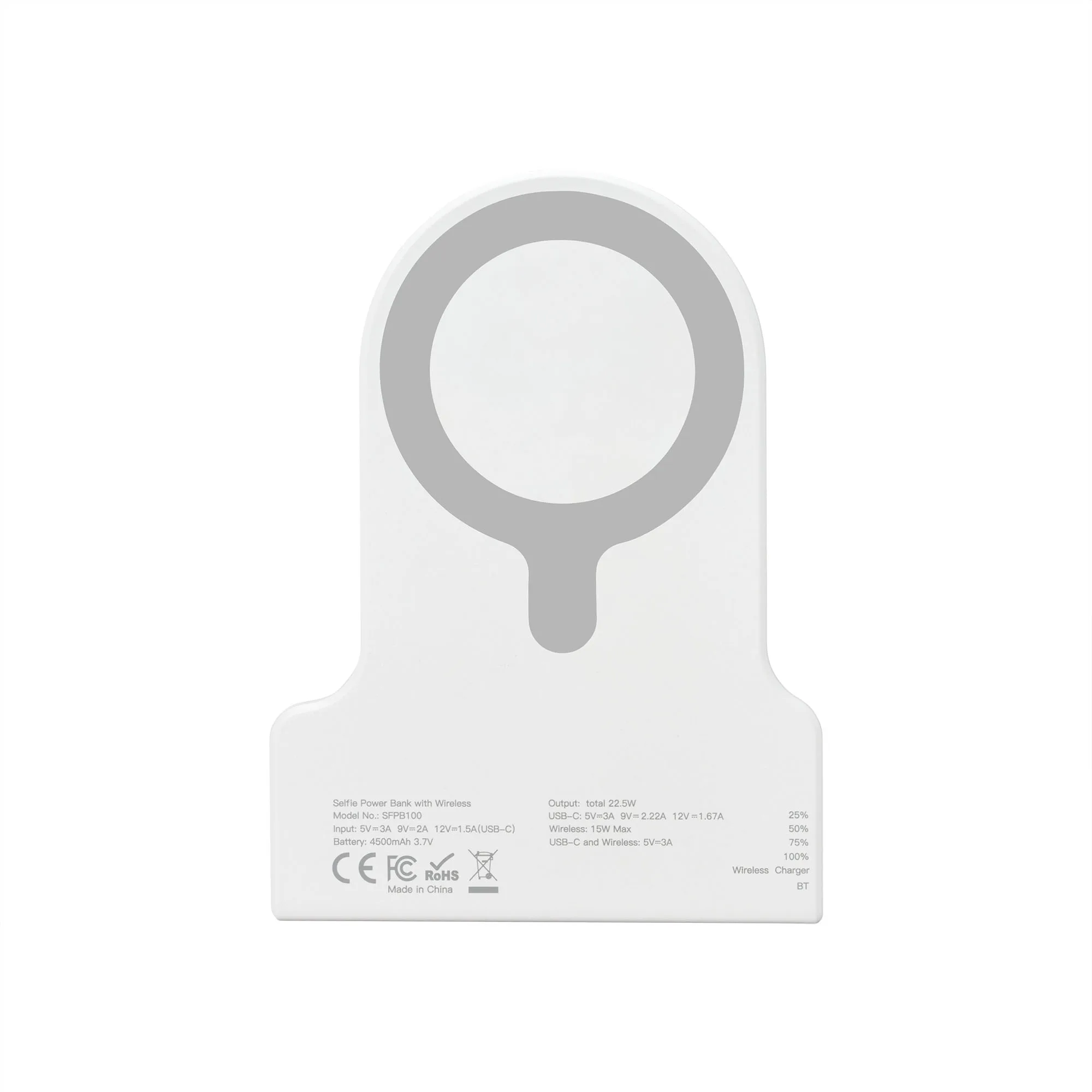 ShutterVolt 4,500 mAh MagSafe Power Bank with Bluetooth Shutter Button & Built-In Ring Light. view 5