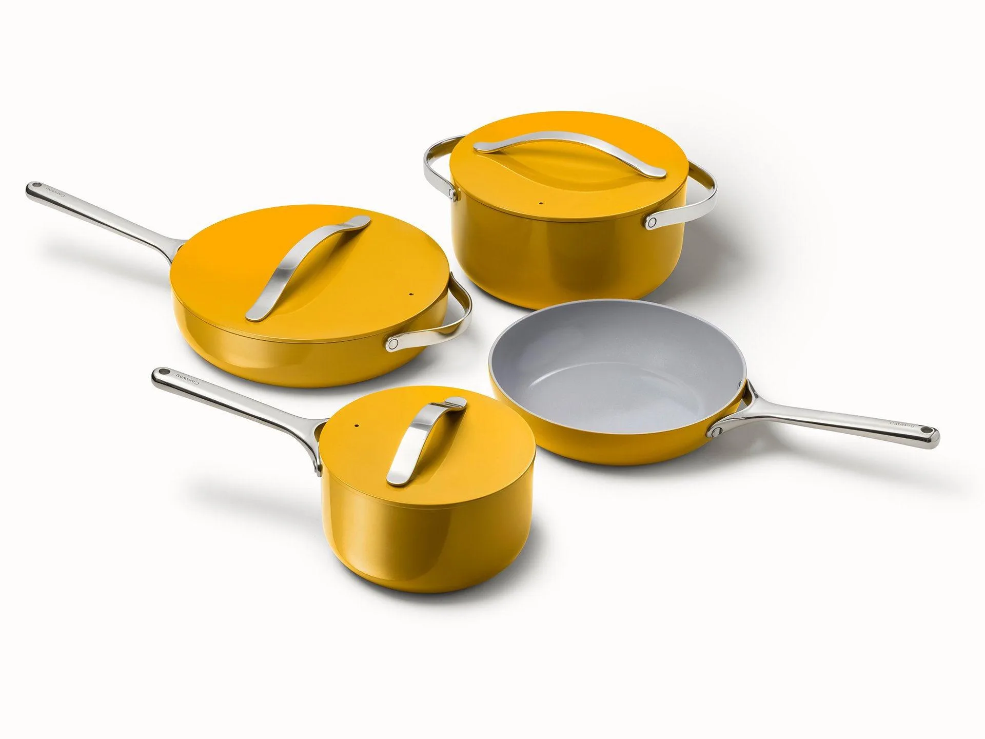 Caraway Non-Toxic Nonstick Ceramic Cookware Set Marigold