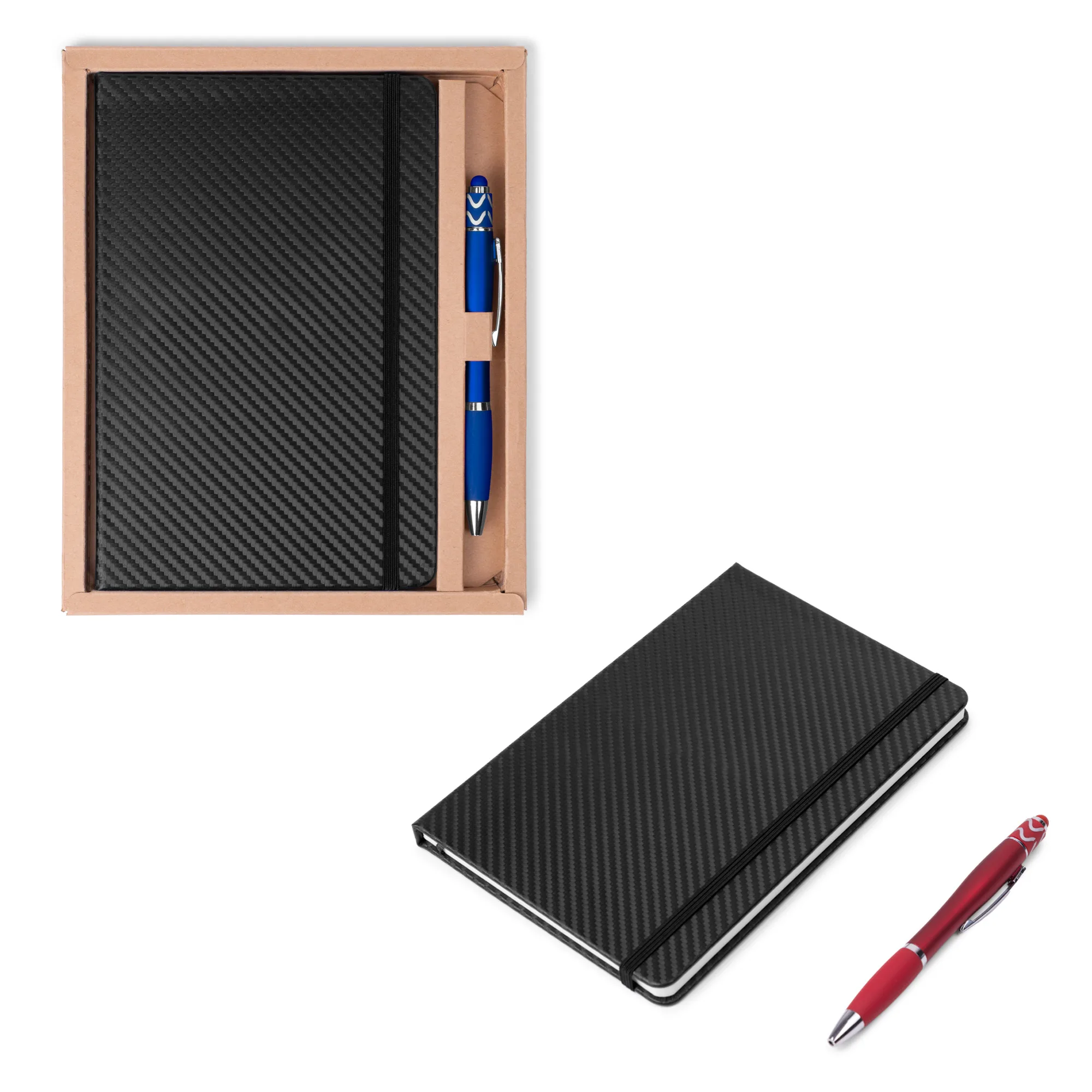 SpinNote Carbon Journal Set view 2