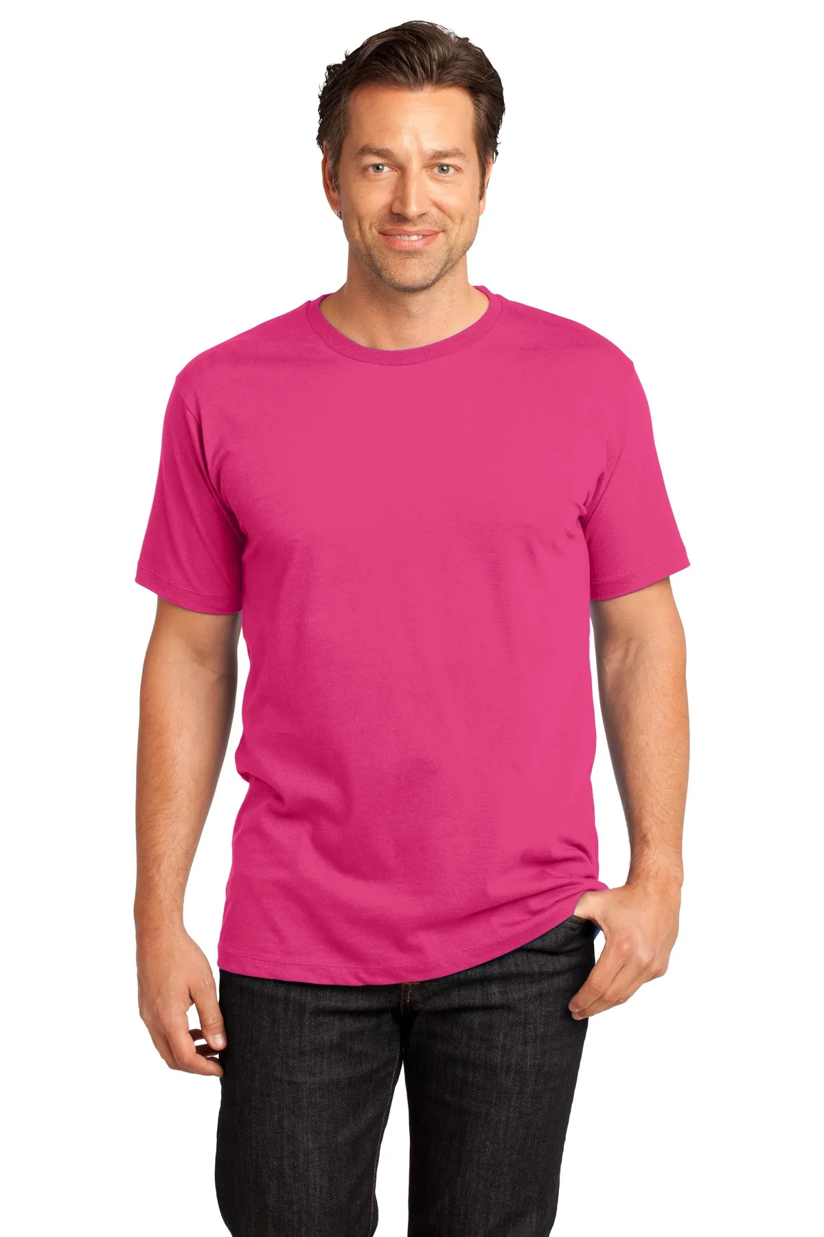 Dark Fuchsia Pink Blank Front Lifestyle View