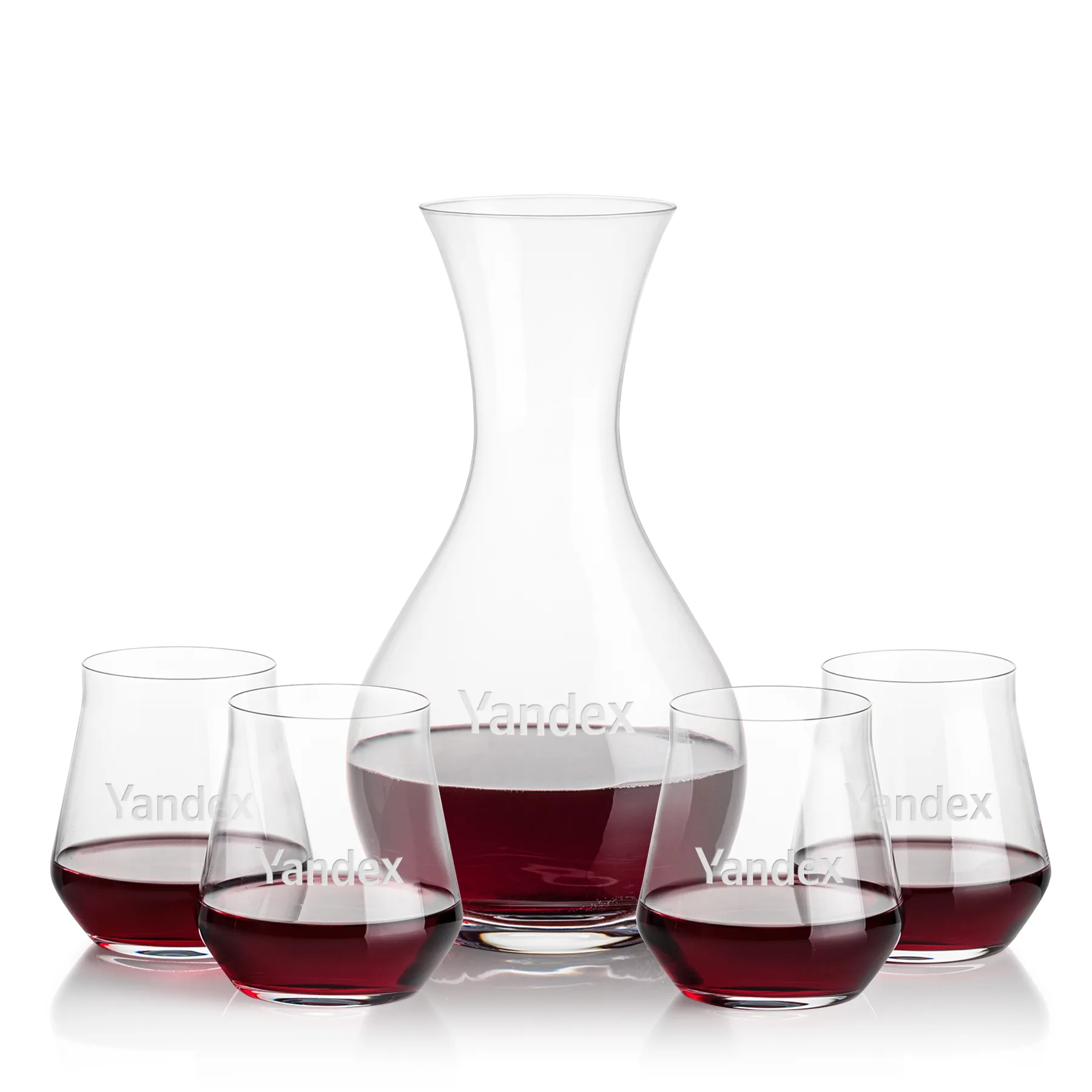 Carafe Stemless Set, Bretton Set, Carafe & 4 Stemless