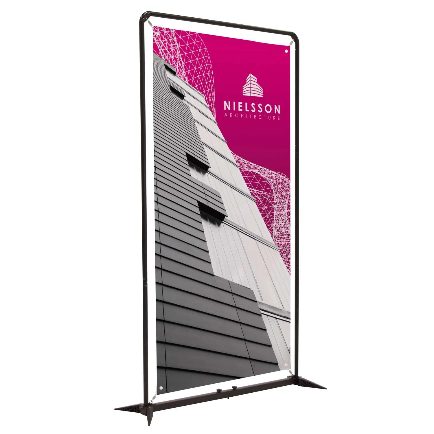 4.5' FrameWorx Banner Display Kit (No-Curl Opaque Fabric)