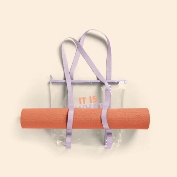 Twinkles Even More Yoga Tote - Clear Vinyl