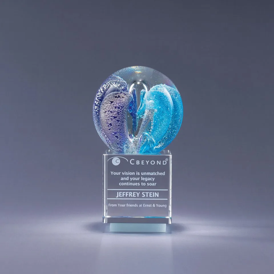 6.5" Intrigue Crystal Award