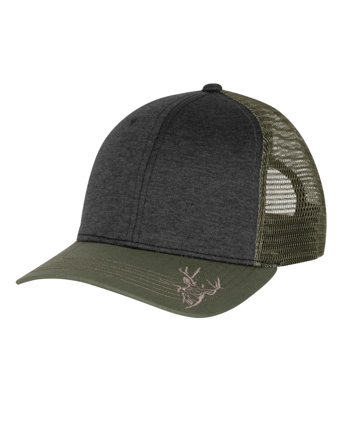 DRI DUCK Structured Mid Profile Heather Trucker Hat