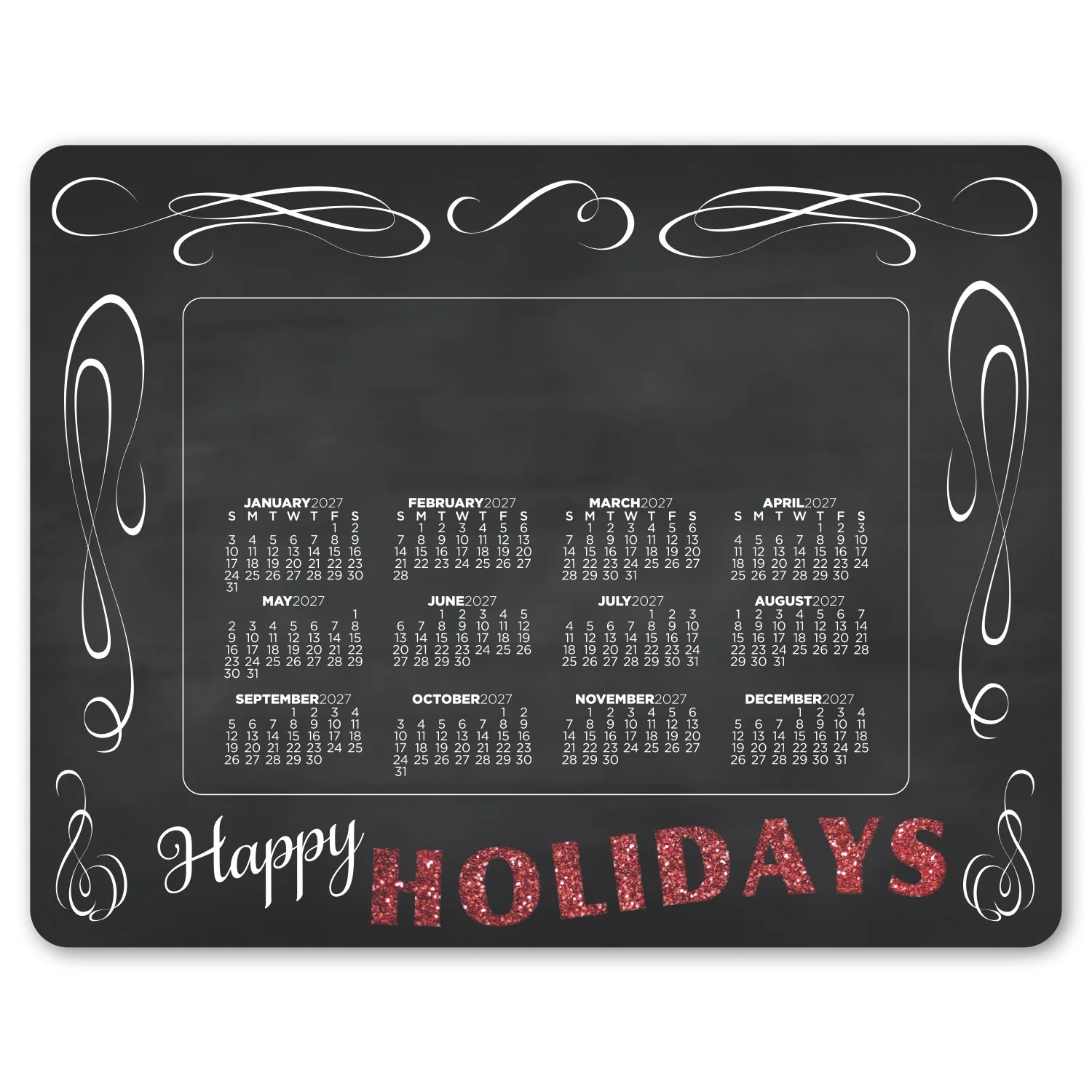 Holiday Calendar Punch Out Picture Frame view 3
