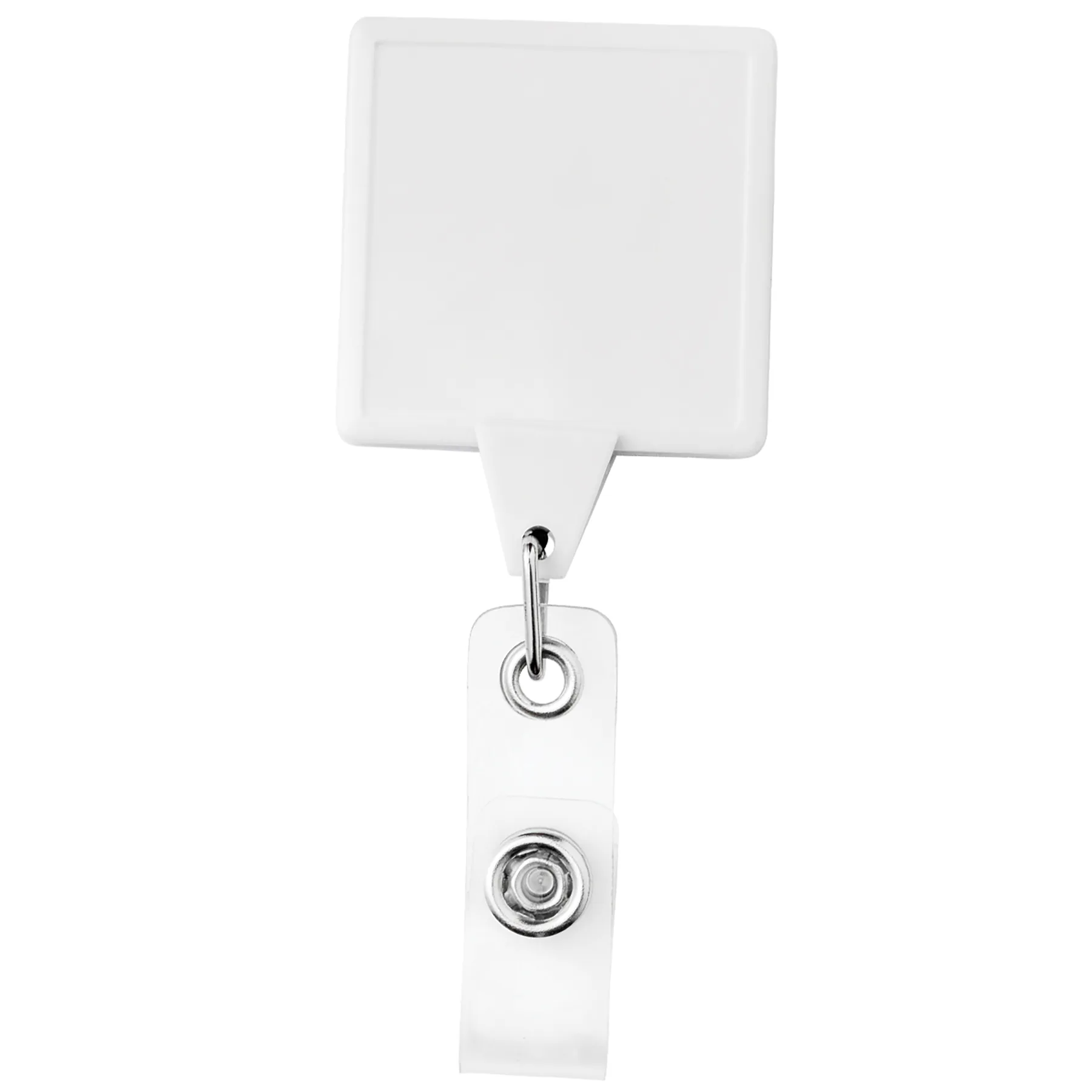 Jumbo Square Retractable Badge Reel w/belt Clip view 2