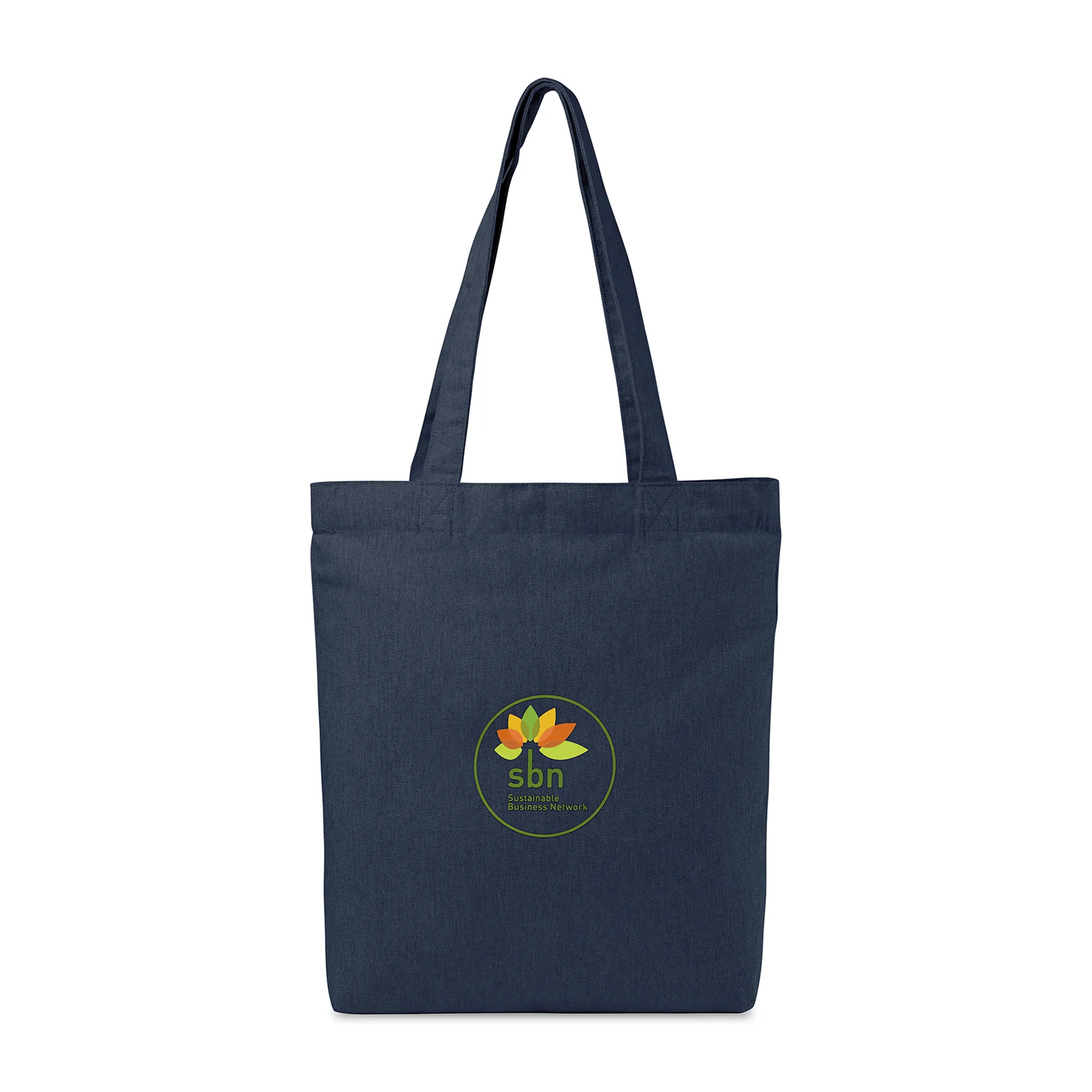 AWARE™ Recycled Cotton Gusset Bottom Tote - Indigo Denim