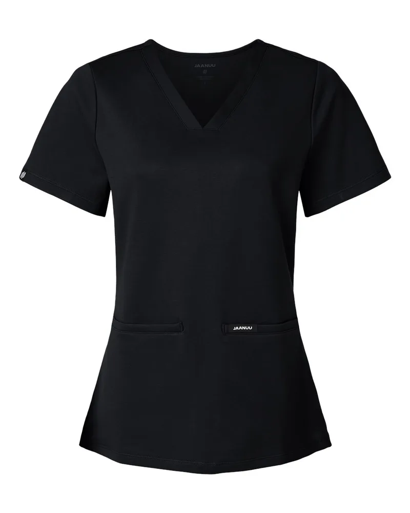 Jaanuu® Women's Cesi Ultrasoft Scrub V-Neck Top view 3