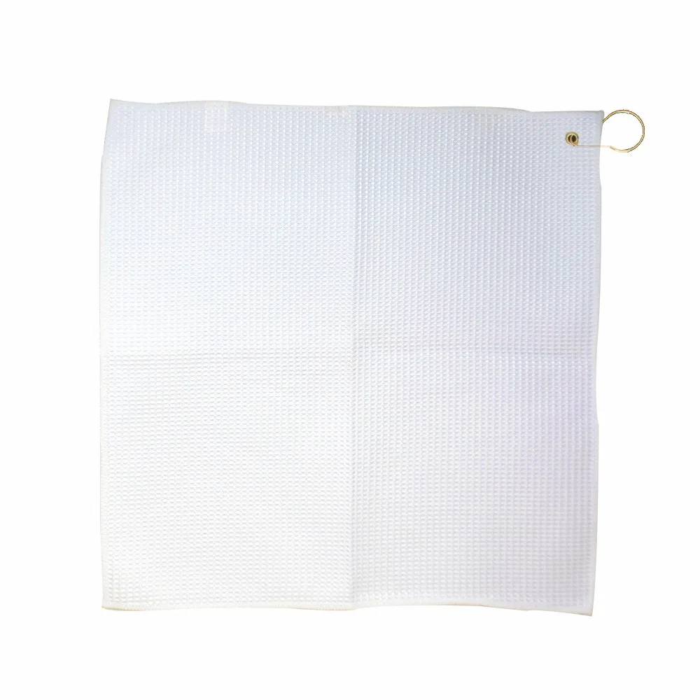 Microfiber Full Bleed Waffle Golf Towel (16" x 16") view 2