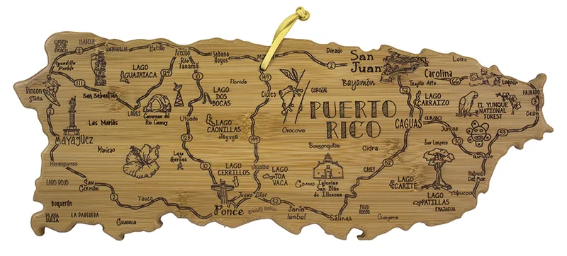 Destination Puerto Rico Cutting & Serving Board view 2