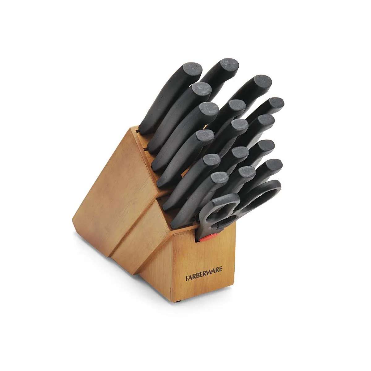 Farberware Never Needs Sharpening 18Pc Knife Block Set