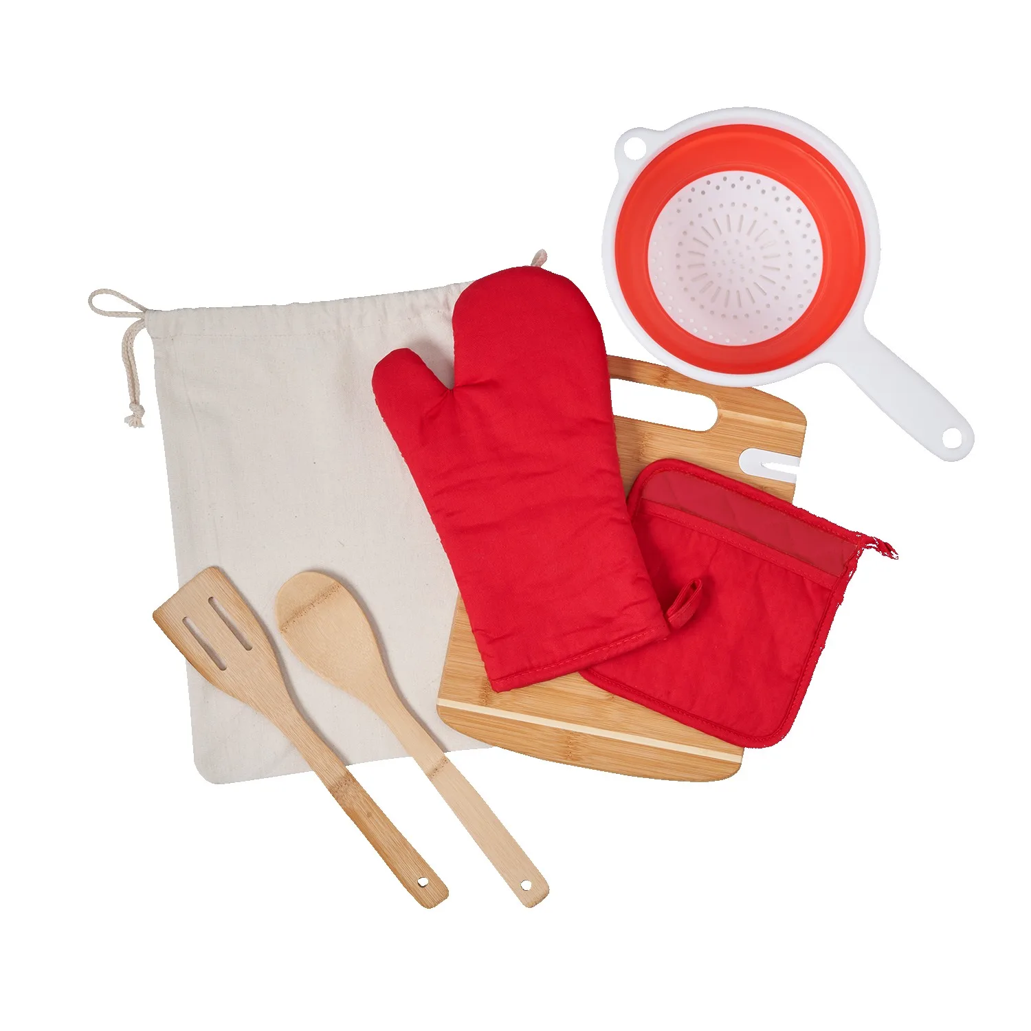 Deluxe Silicone & Bamboo Kitchen Kit view 2