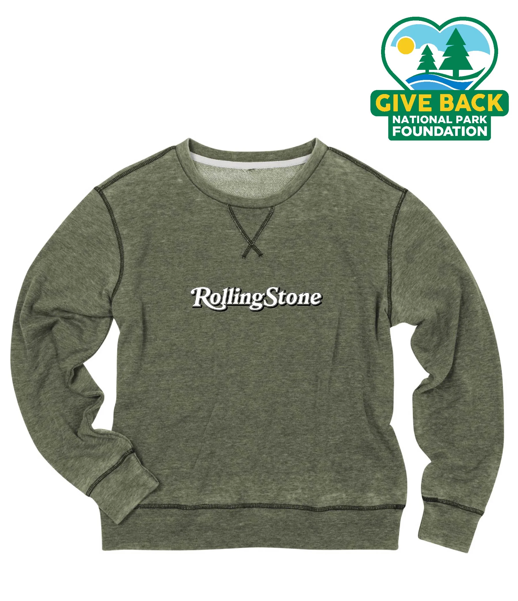ACE Ladies Burnout Wash Sweatshirt view 3