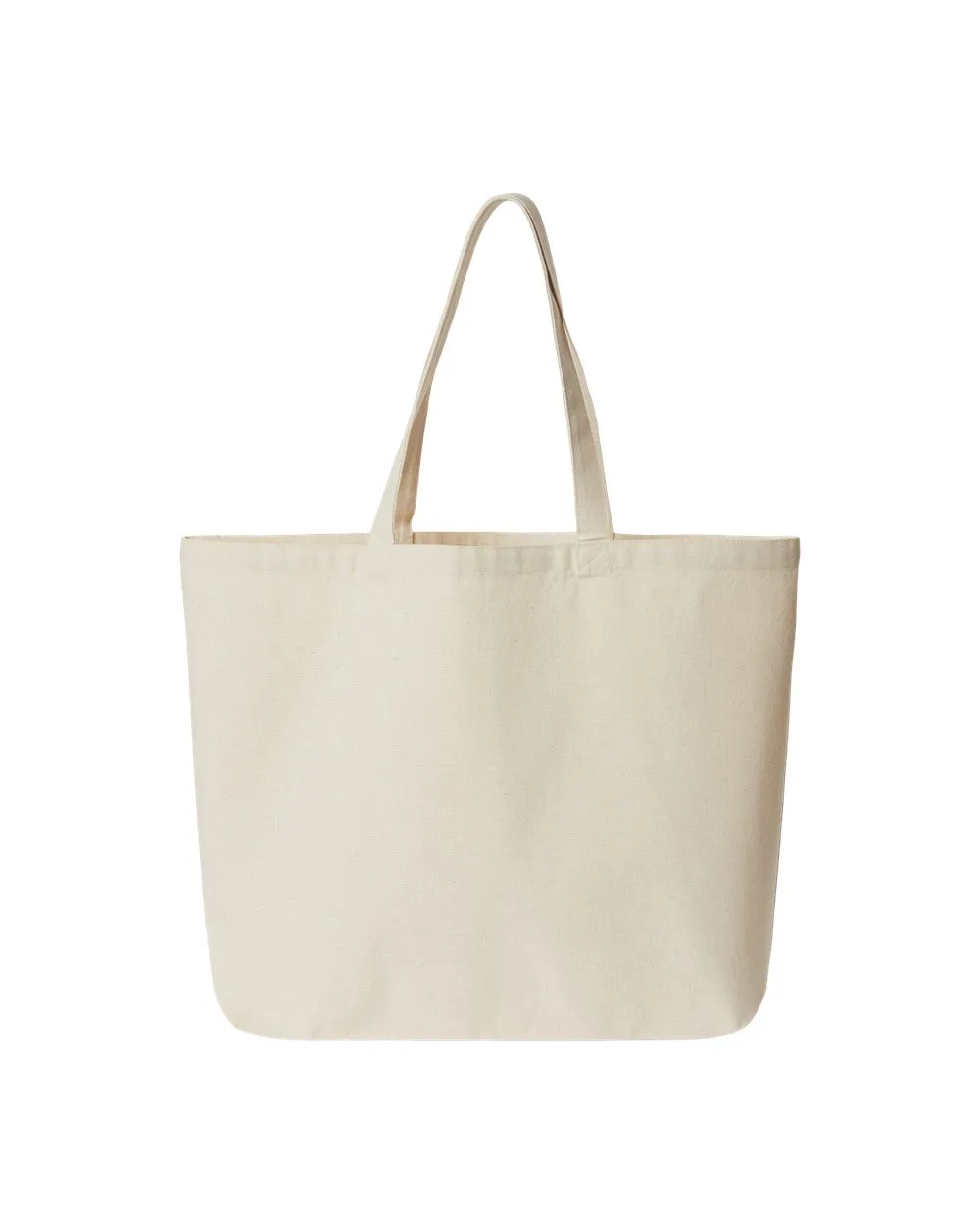 OAD® Jumbo Recycled Midweight Gusseted Canvas Tote Bag view 2
