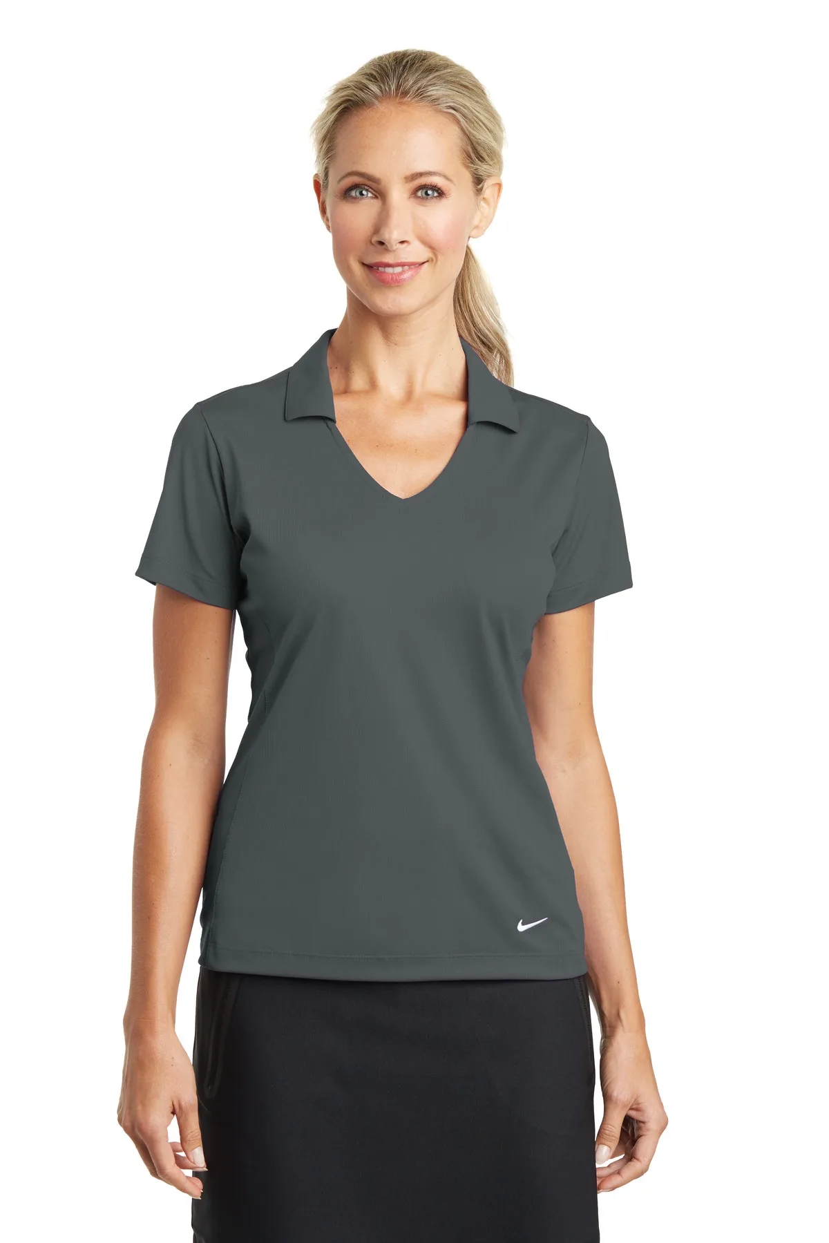 Nike Women's Dri-FIT Vertical Mesh Polo.