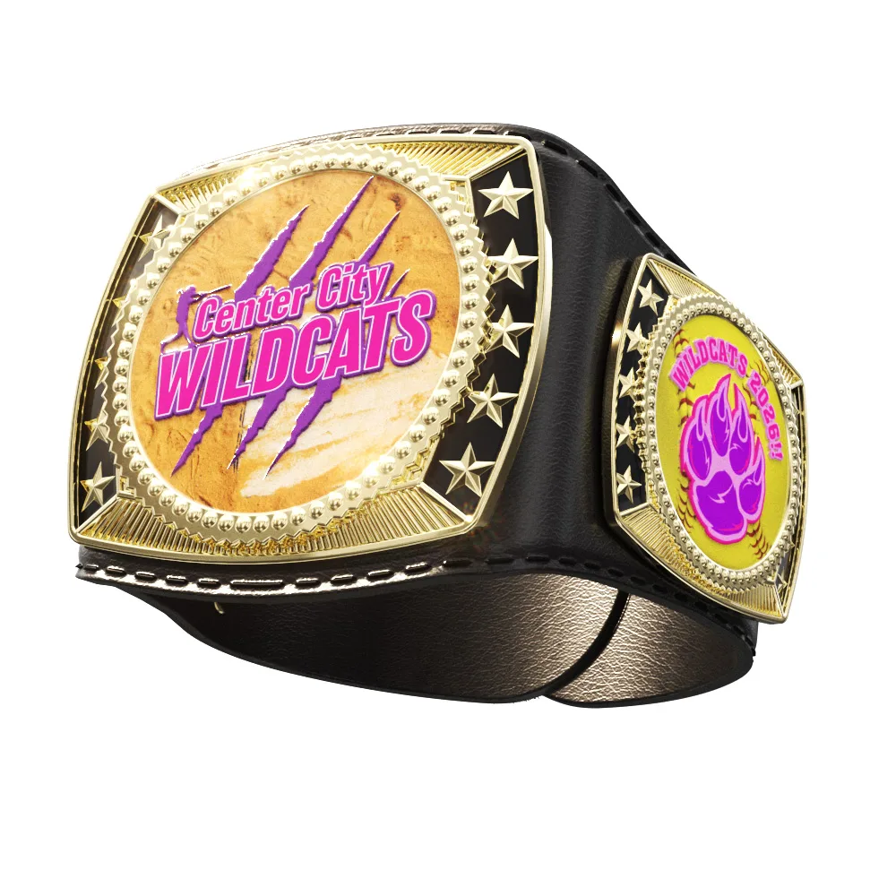 Vibraprint® Lil' Legacy Championship Belt in Black view 3
