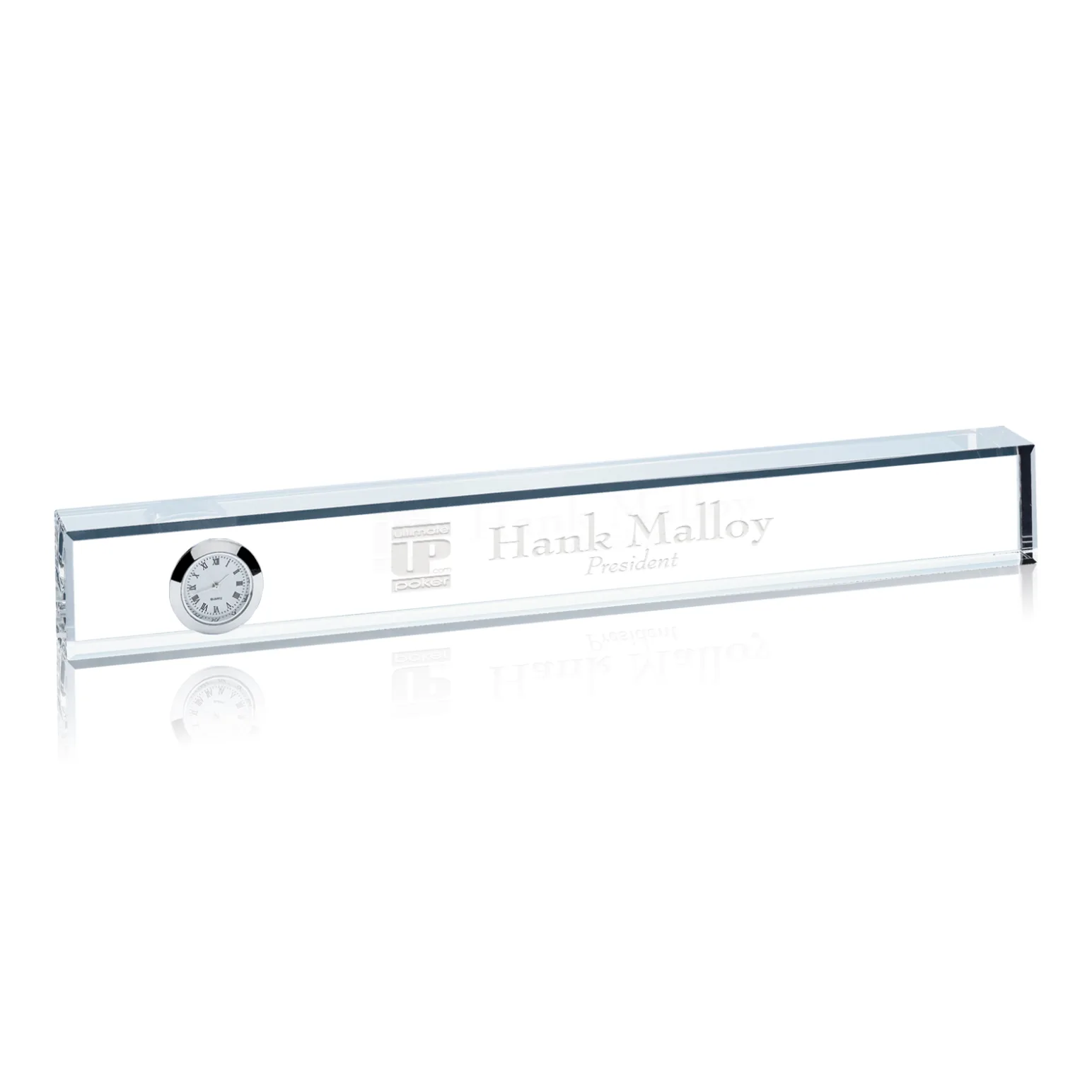 Nameplate Clock - Optical