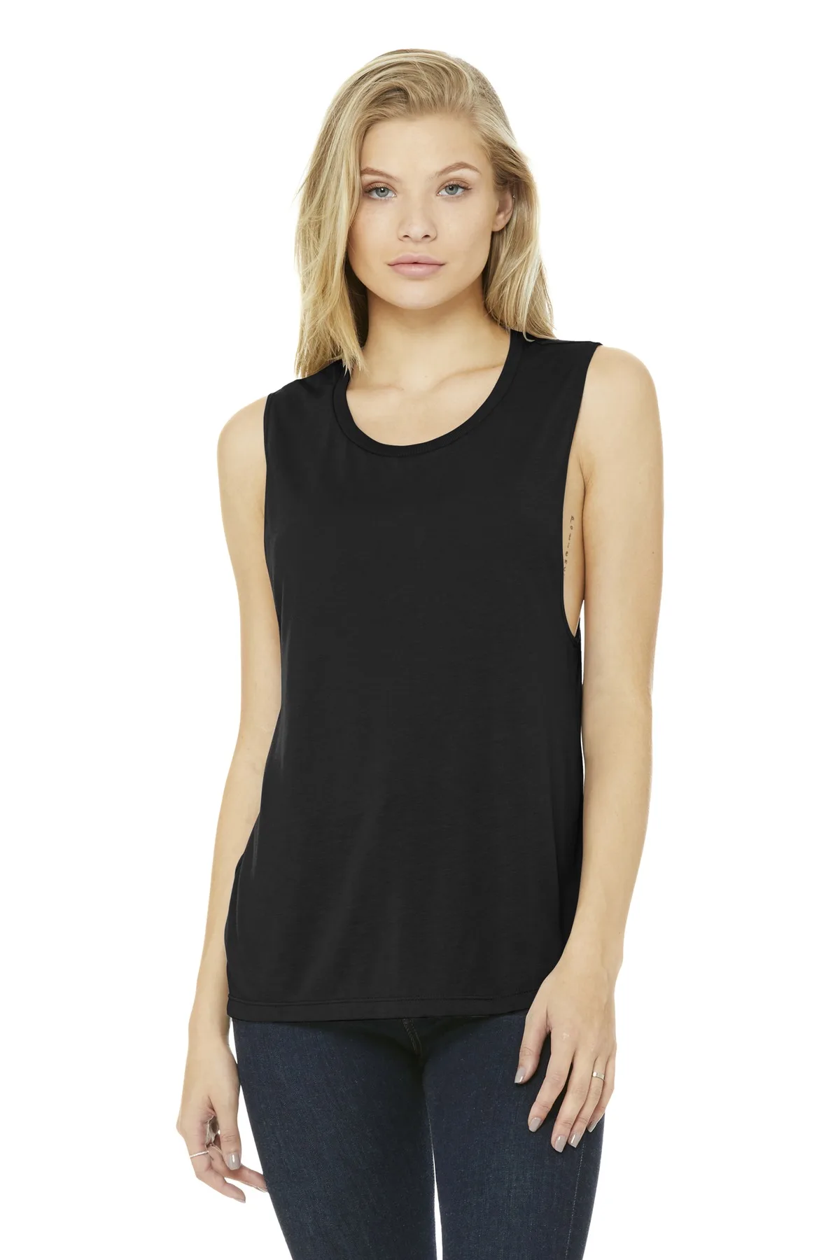 BELLA+CANVAS ® Women's Flowy Scoop Muscle Tank.