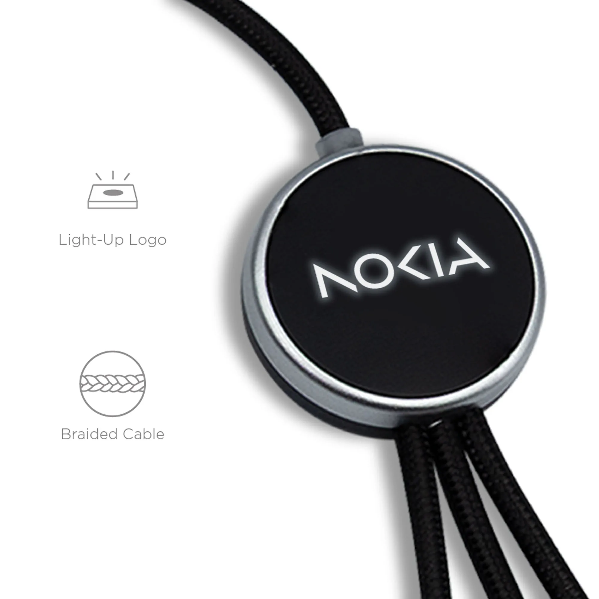 Velora, 3-in-1 Light-up Charging Cable with Apple & Samsung Watch Charging view 4