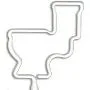 Toilet Inkbend Standard, Bent Pen