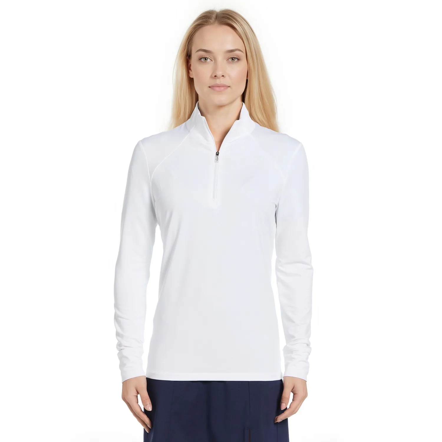 Callaway® UPF50 French Terry Women's Performance 1/4-Zip with Custom Logo view 5