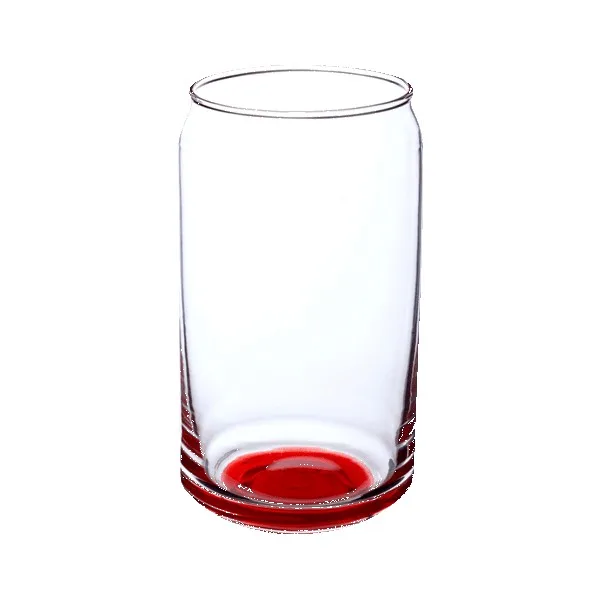 Crafty 16 oz ARC Can Shaped Beer Glasses with Color Bottom view 2