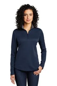 Port Authority ® Women's Silk Touch ™ Performance 1/4-Zip view 2