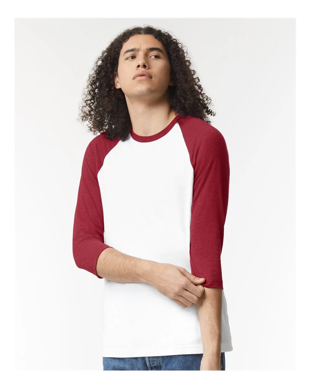 American Apparel® Unisex CVC Raglan Tee Shirt view 5