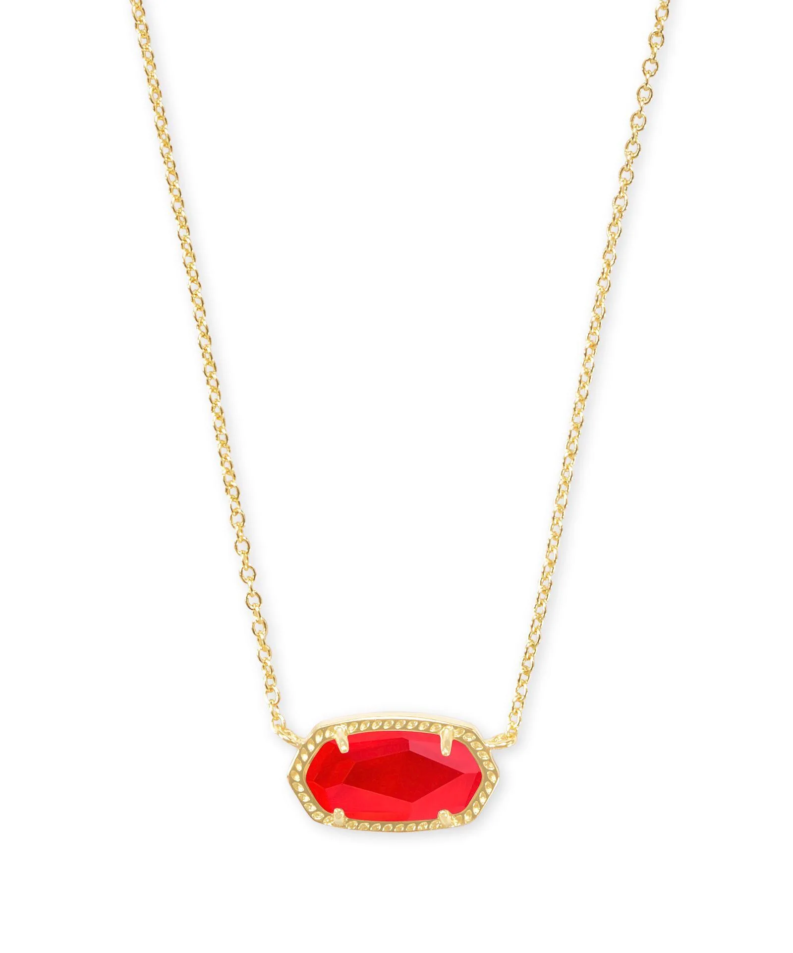 Kendra Scott Elisa Red Short Pendant Necklace