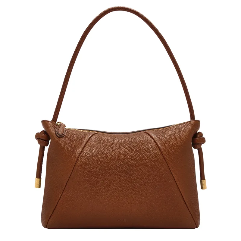 Fossil Willa Leather Shoulder Bag - Medium Brown
