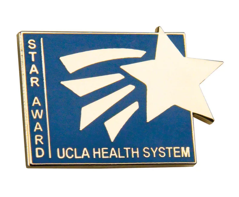 1 1/2" Copper Die Struck Lapel Pins w/Synthetic Enamel
