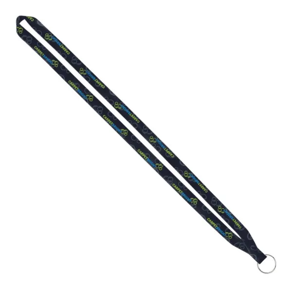 IMPORT Rush 1/2" Dye-Sublimated Lanyard with Sewn Silver Metal Split-Ring view 4