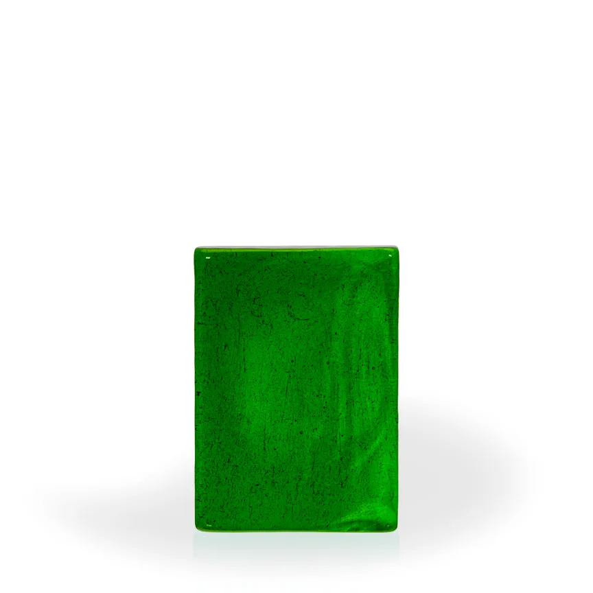 Congo Emerald Vertical Wedge Recycled Glass Award, 6" view 2